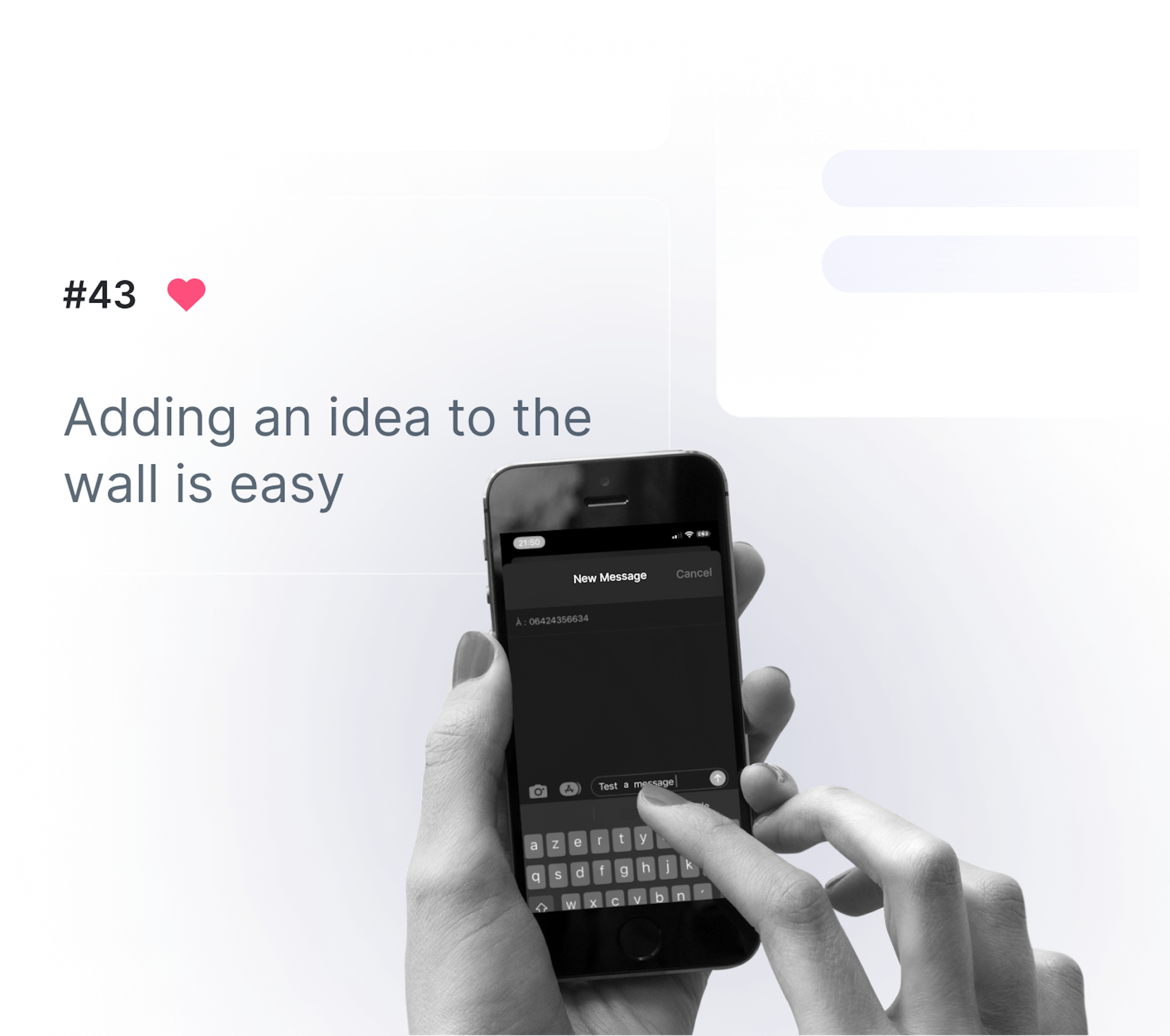 Ajouter vos idées par sms
