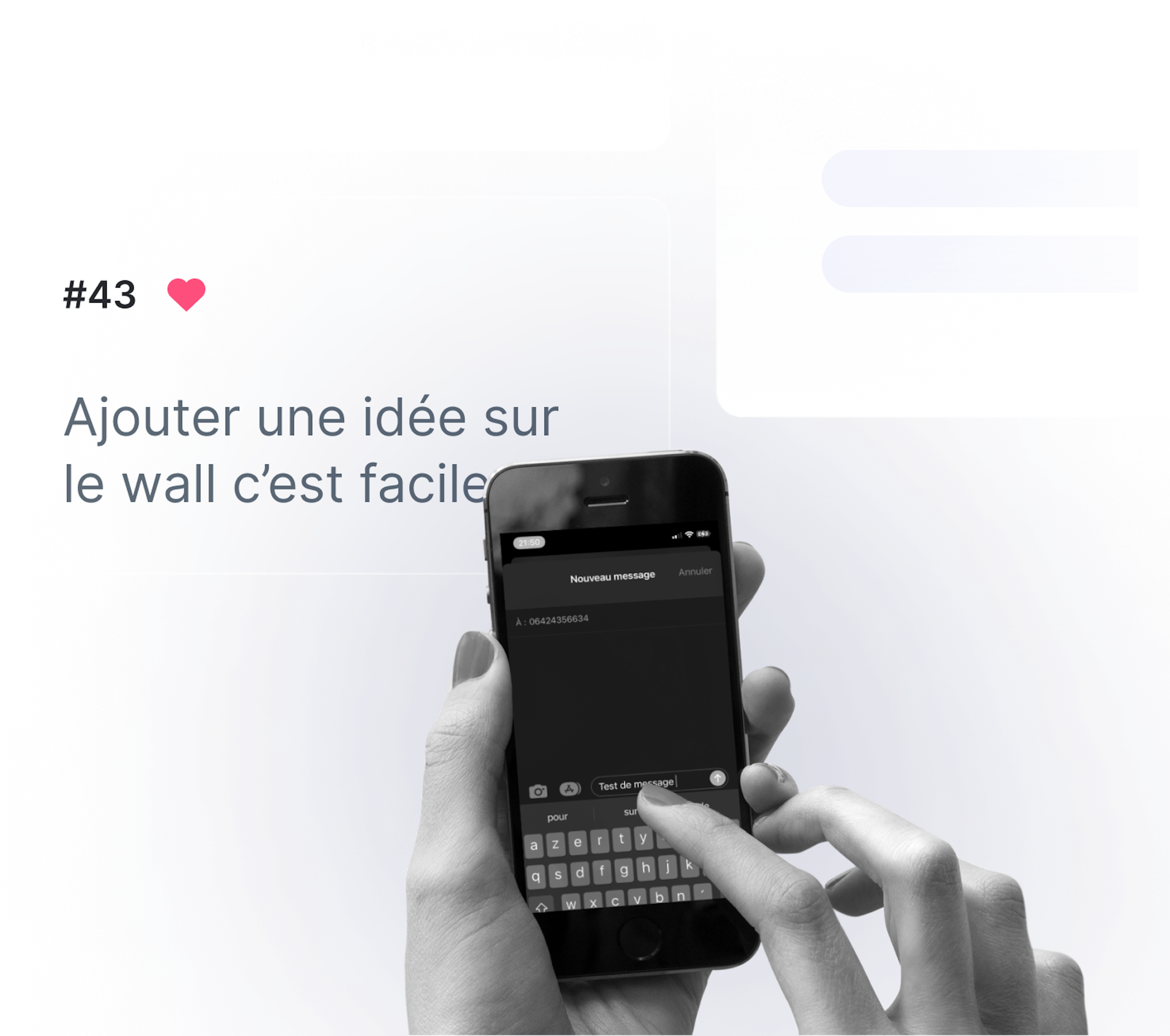Ajouter vos idées par sms