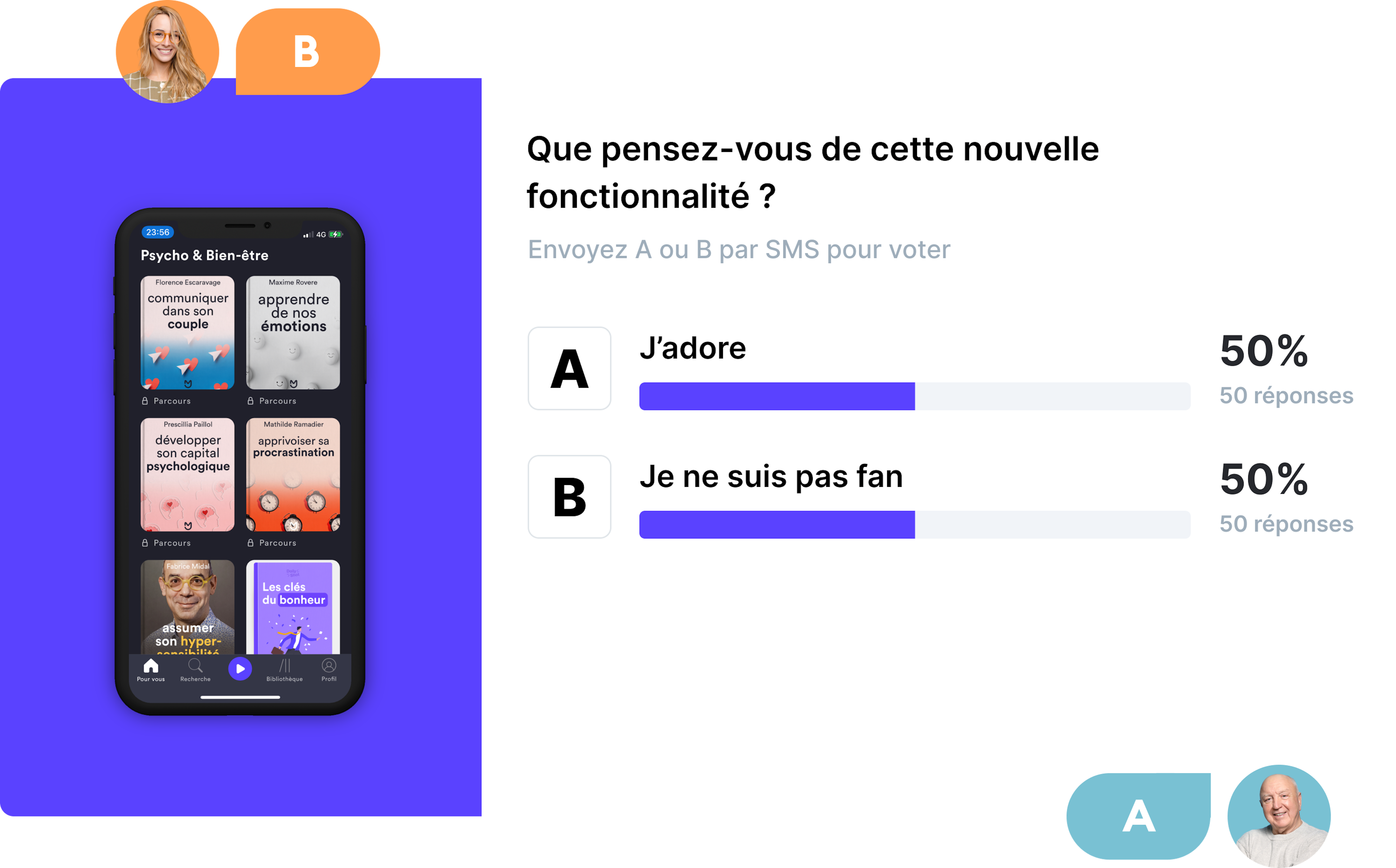 Sondage en direct